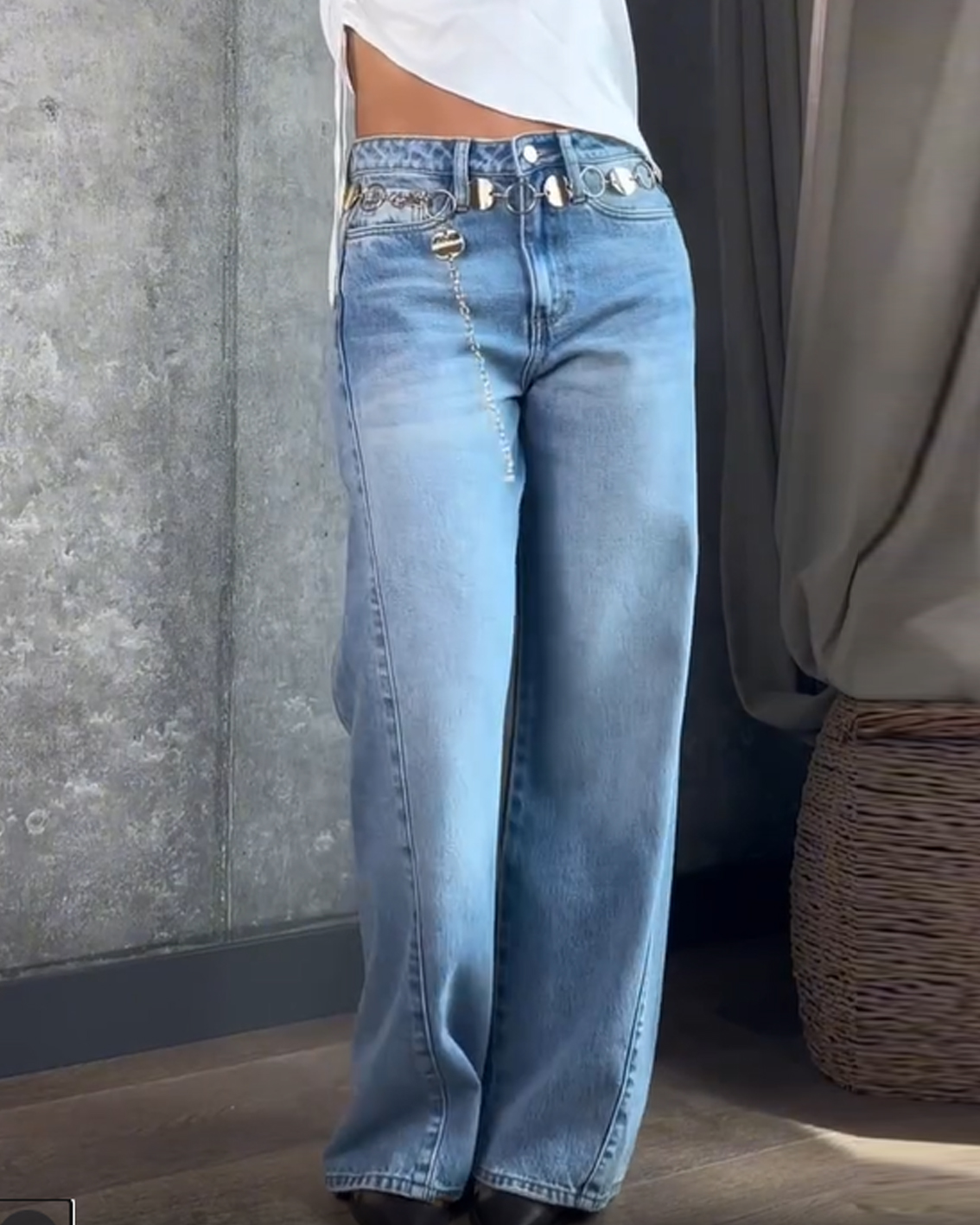 Three-Dimensional Tailoring Washed Jeans (Pre-Sale)