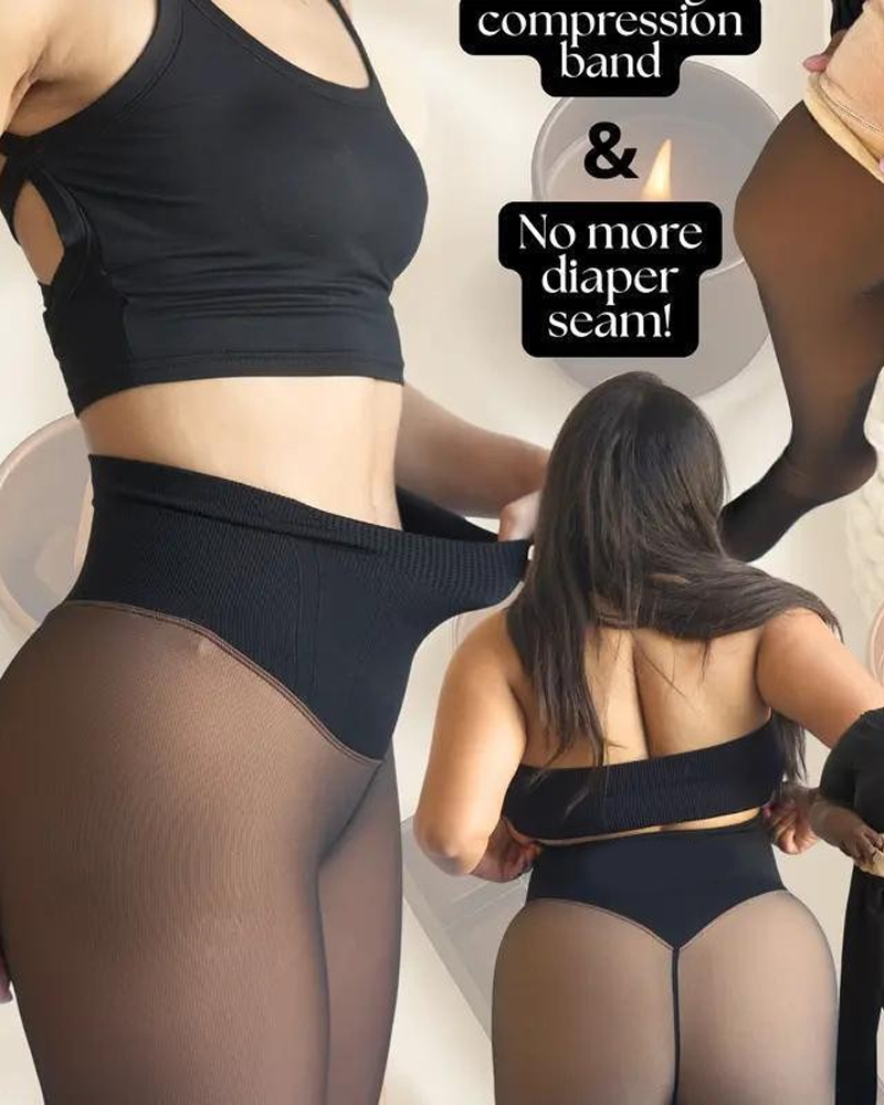 Magic Leggings With Compression Straps And Single Seam