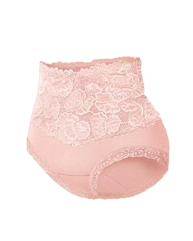 Buttock-Lifting Tummy-Flattening Lace Panties-Curvy-Faja