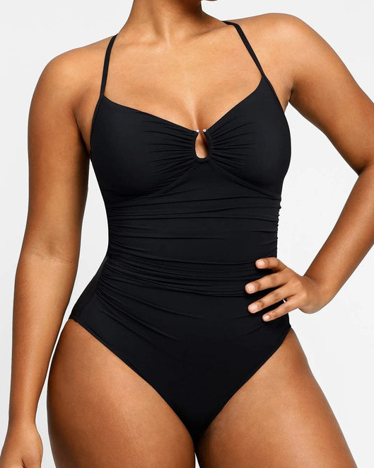 U-Ring Cut Out Shaping Swimsuit（Pre-Sale）