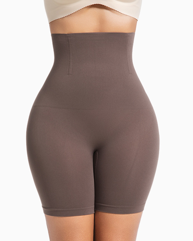 Women's High-Waisted Slim-Fit Shorts