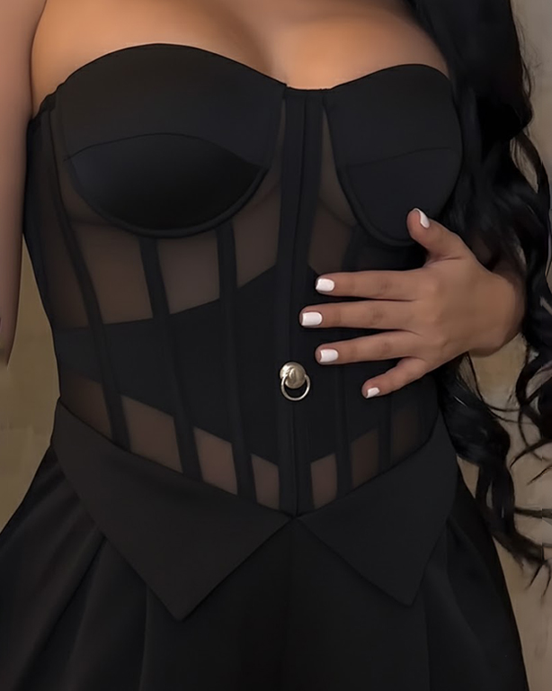 Bandeau Slimming Fit Casual Wide-Leg Jumpsuit