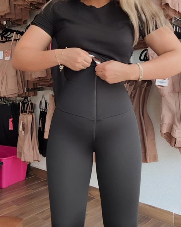 High Waist Double Layer Tummy Control Butt Lift Leggings (Pre-Sale)