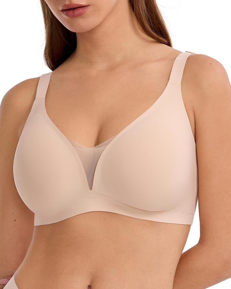Deep V Soft Support Seamless Bra