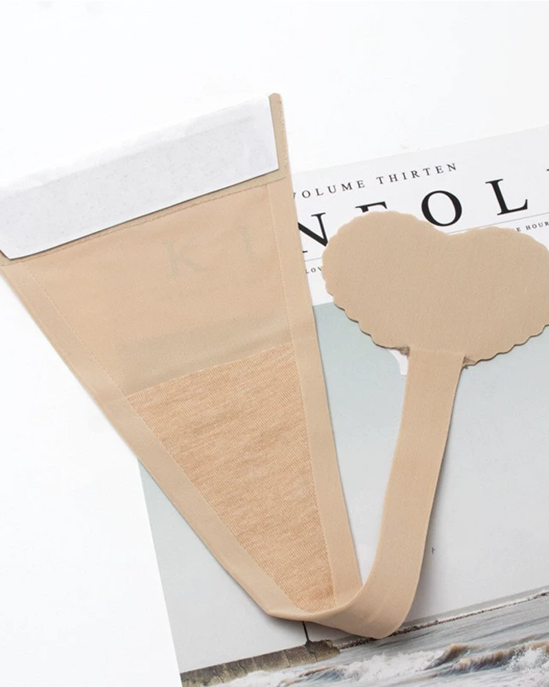 Sexy Reusable Silicone Self-Adhesive T-Back Panties-Curvy-Faja