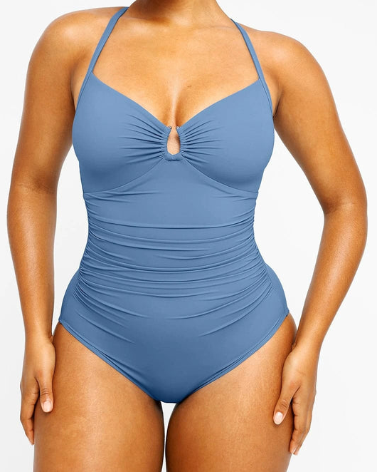 U-Ring Cut Out Shaping Swimsuit（Pre-Sale）