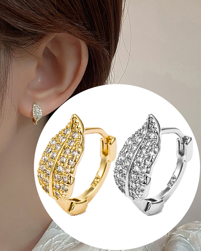 Leaf Earrings-Curvy-Faja