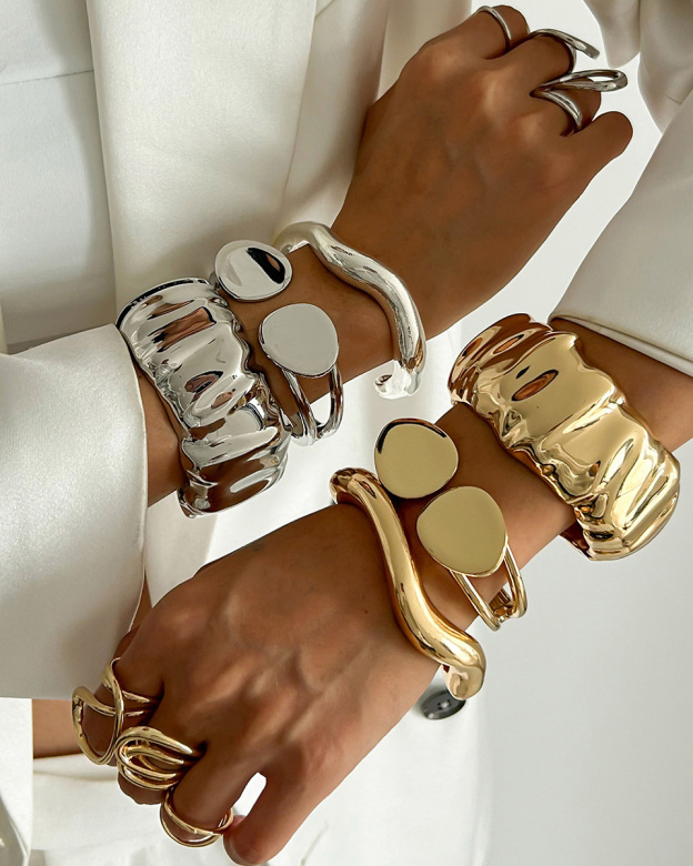 Geometric Bracelet-Curvy-Faja