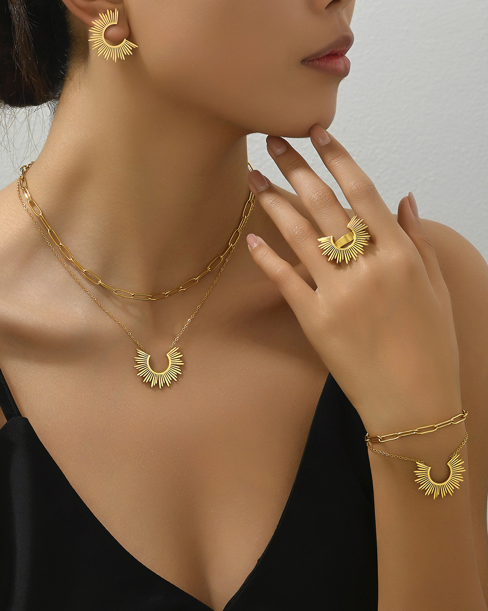 Sunflower Jewelry Set-Curvy-Faja