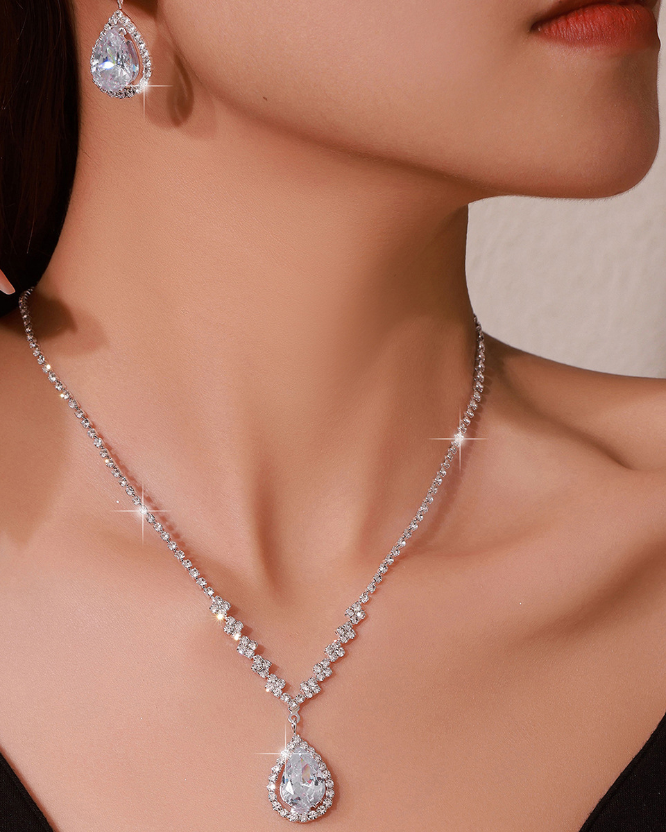 Two-Piece Evening Earring Set-Curvy-Faja