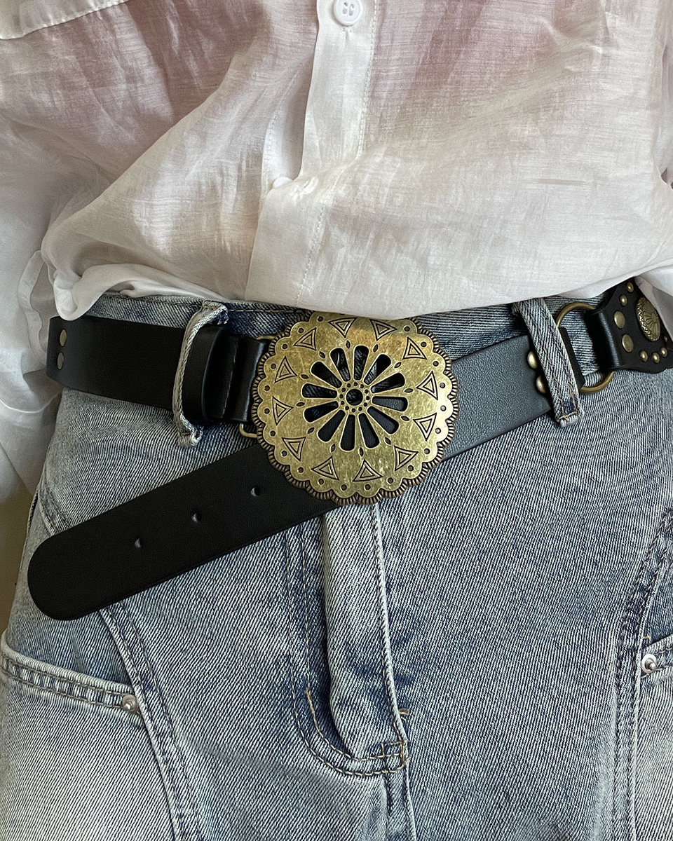 Fashion Retro Hollow Stitching Waist Belt-Curvy-Faja