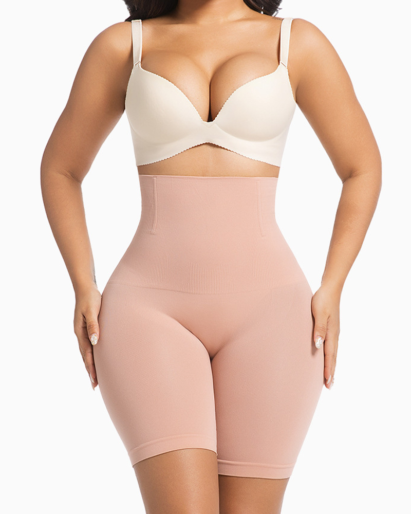 Women's High-Waisted Slim-Fit Shorts