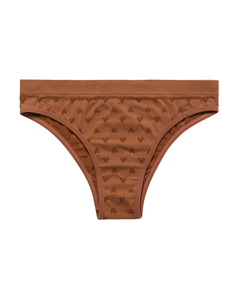 Sexy Simple Printed Cotton Crotch Briefs-Curvy-Faja