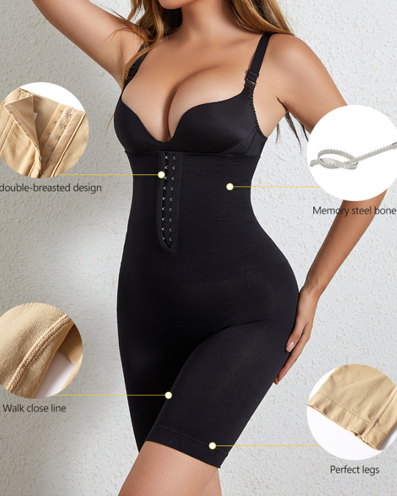 Waist-Binding Butt-Lifting Tight Shorts-Curvy-Faja