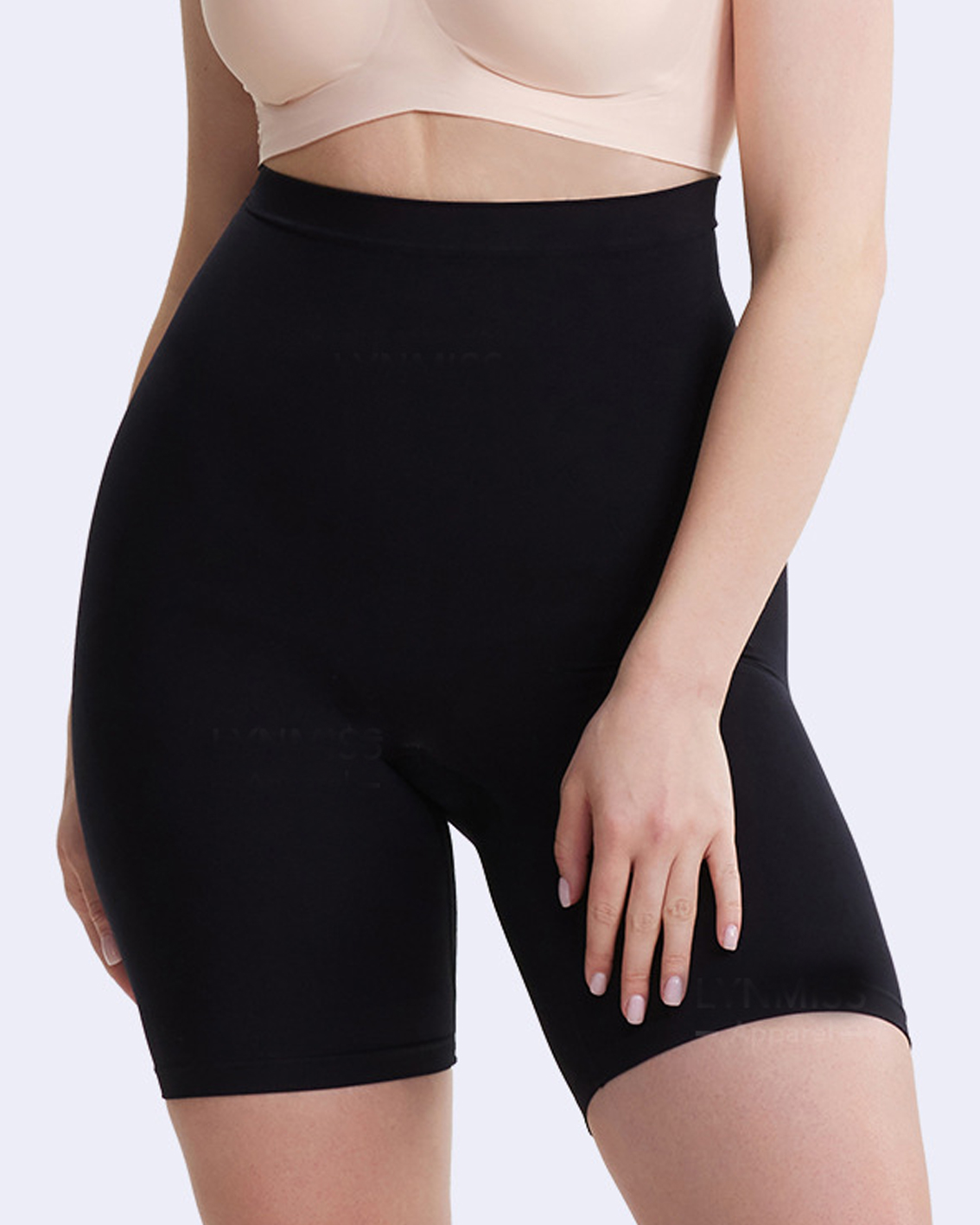 Seamless Tummy-Controlling Butt-Lifting and Body-Sculpting Shorts with High Stretch-Curvy-Faja