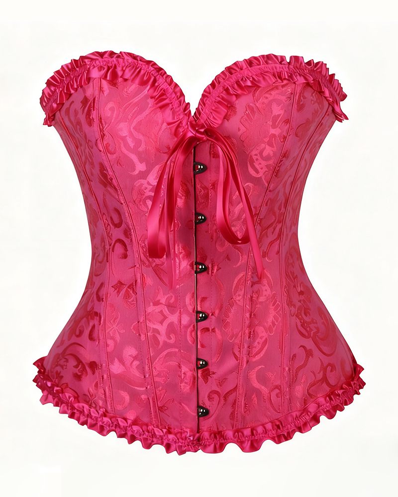 Lace-Up Waist Shaping Corset-Curvy-Faja