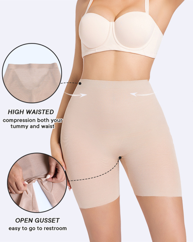 Thin High-Waisted Hip-Lifting Shorts Tight-Fitting Postpartum Shaping Waist-Cinching Safety Pants