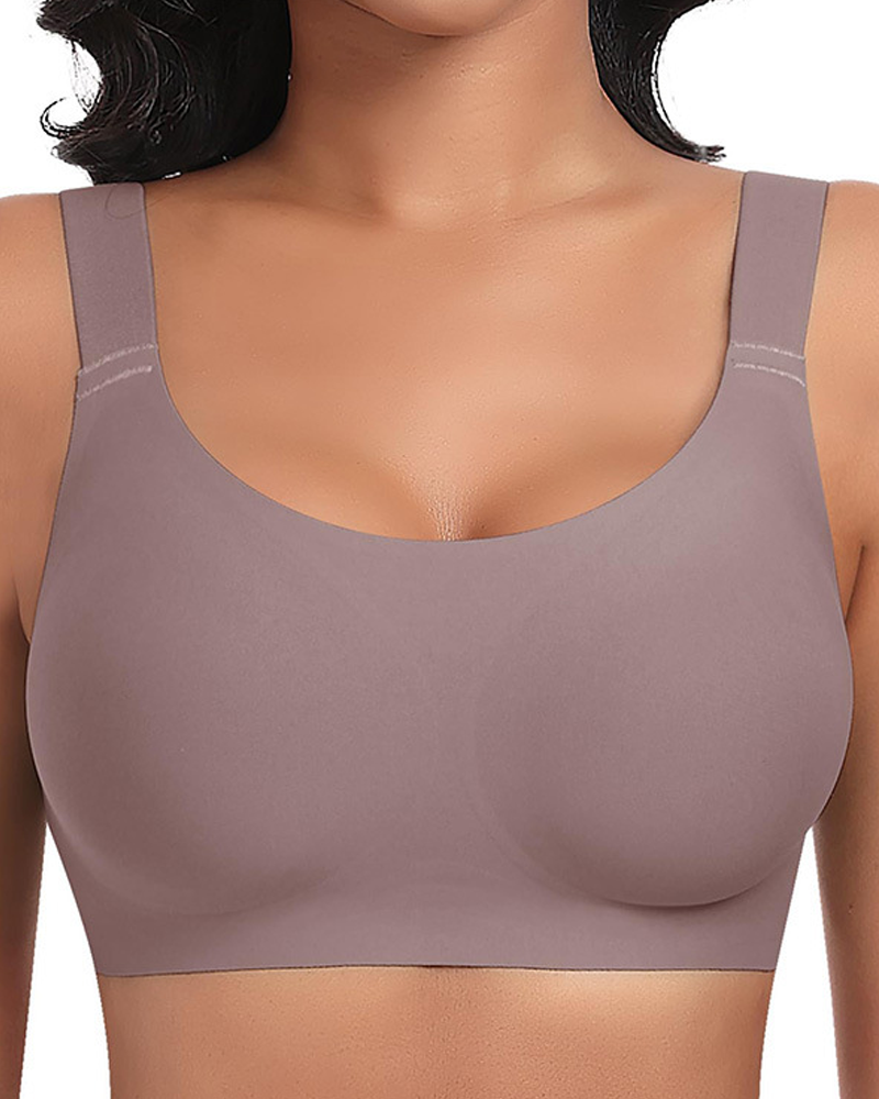 Seamless Comfort Jelly Strip Soft Support Wireless Bra
