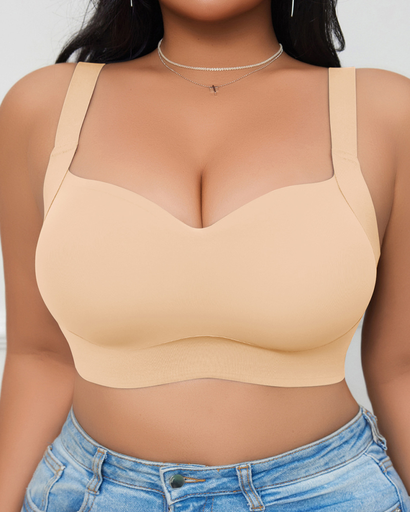 Plus-Size Seamless Push-Up Bra To Prevent Sagging