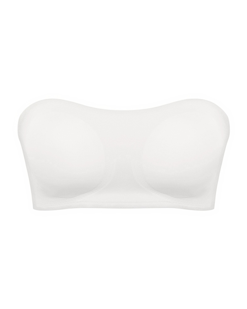 Strapless Cross Side-Closure Bra
