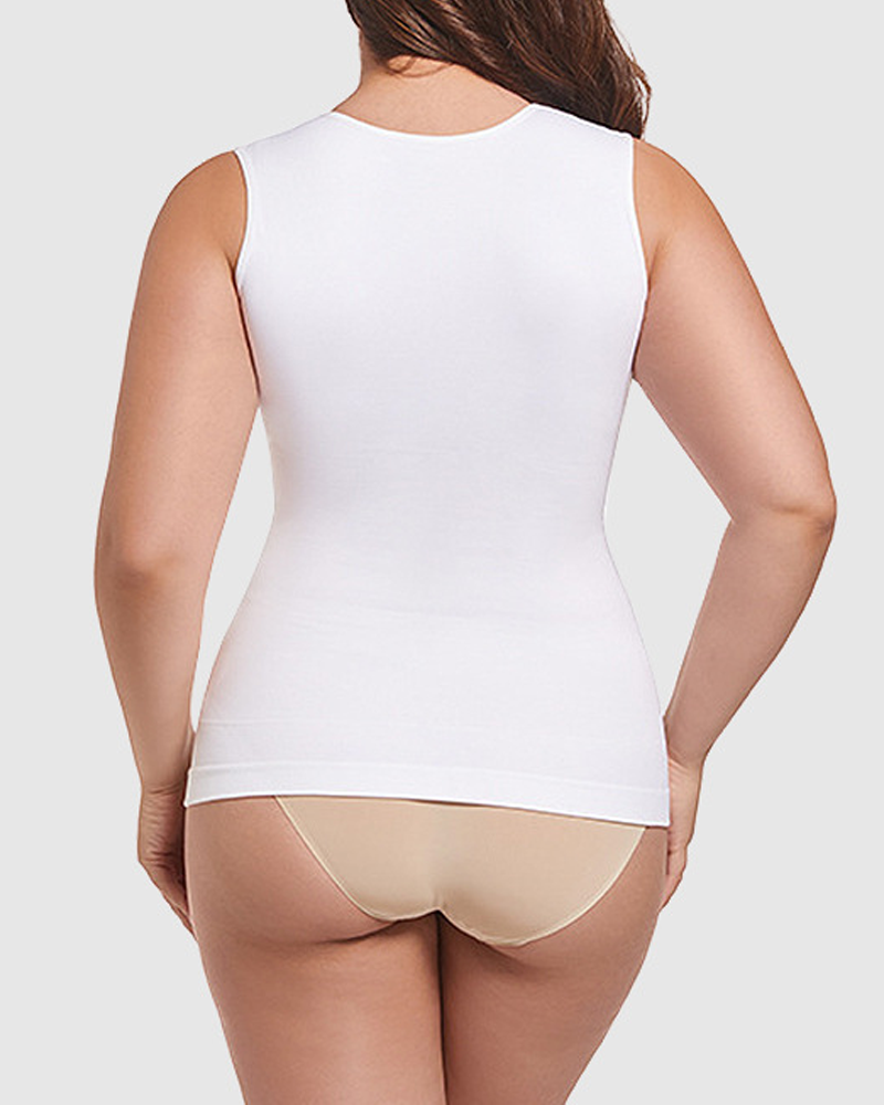 Seamless Waist-Hugging Body-Shaping Sleeveless Vest-Curvy-Faja