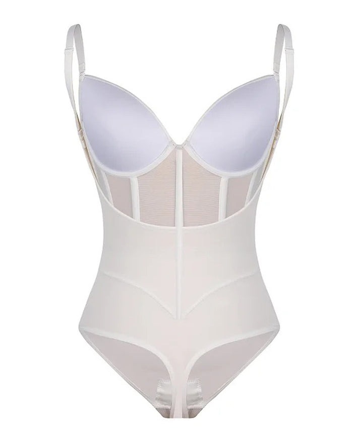 Breathable Sexy Tummy Control Butt Lifting Bodysuit-Curvy-Faja