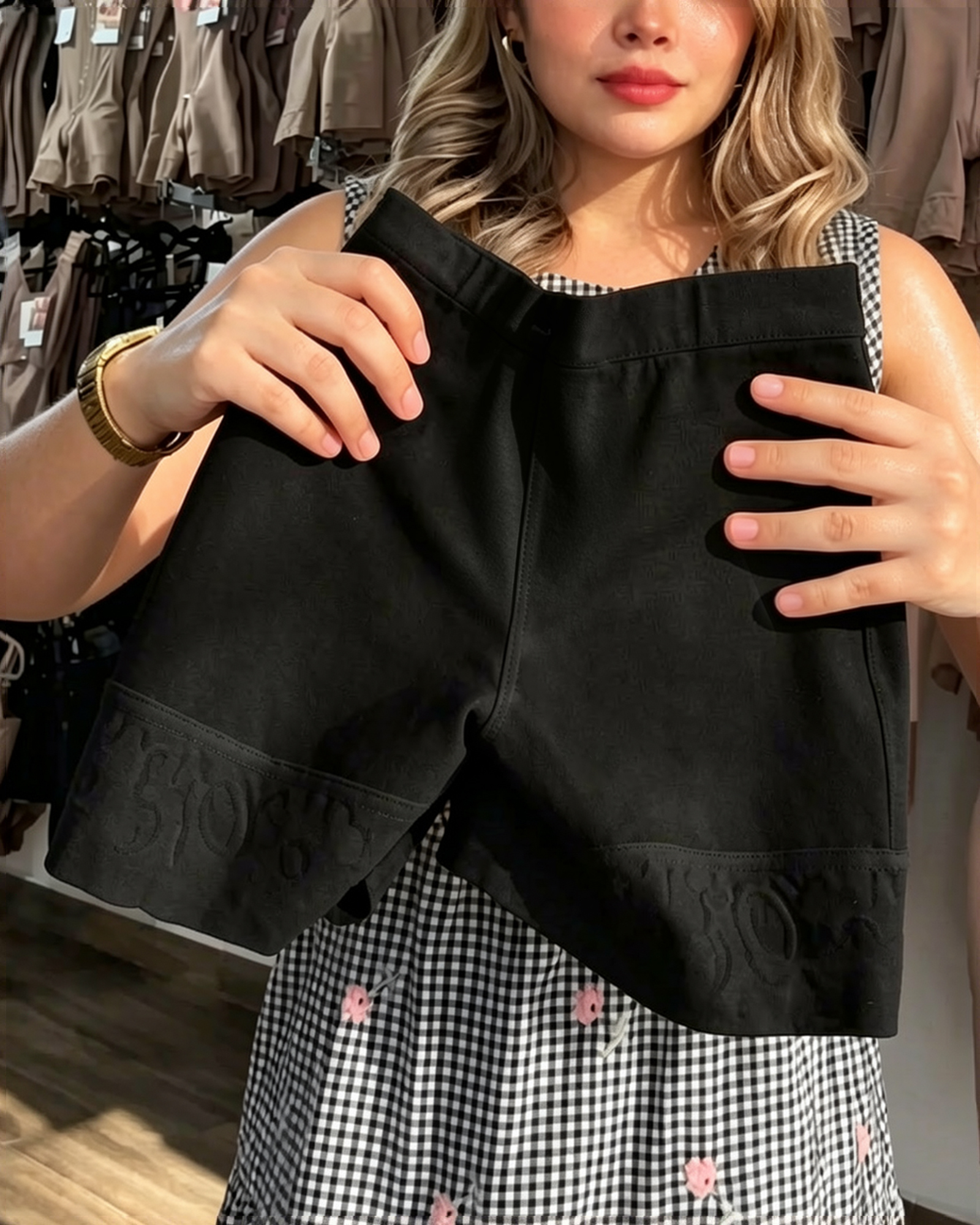 High-Waist Butt Lifter Shaping Shorts with Lace Trim（Pre-Sale）