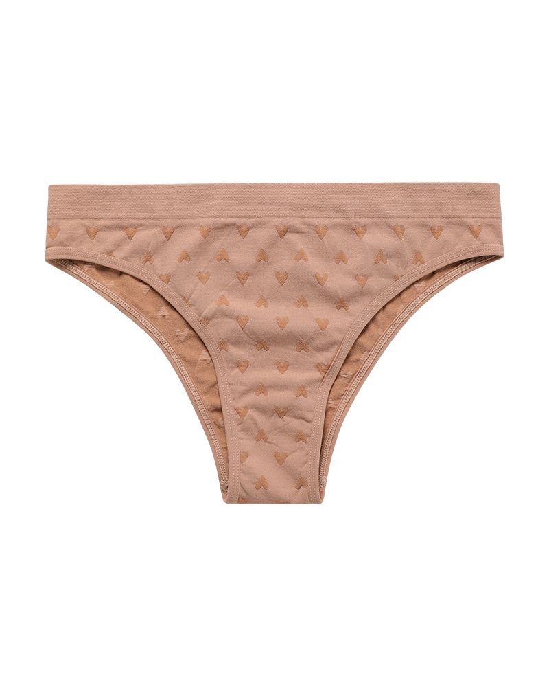 Sexy Simple Printed Cotton Crotch Briefs-Curvy-Faja