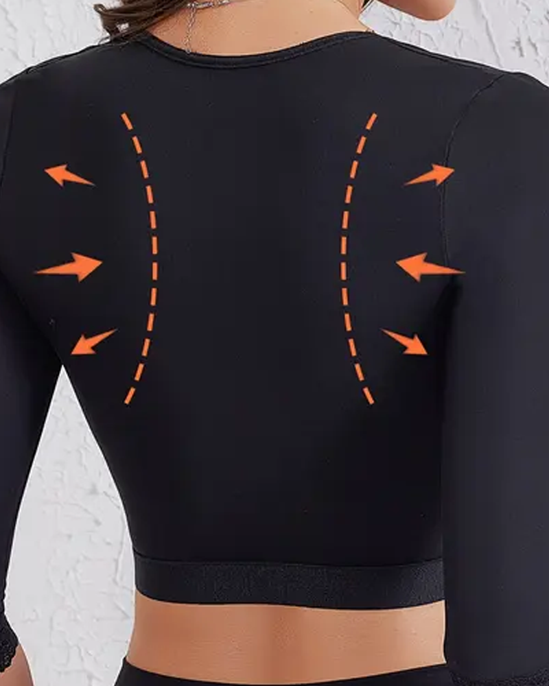 Push-Up Shaping Long-Sleeved Top