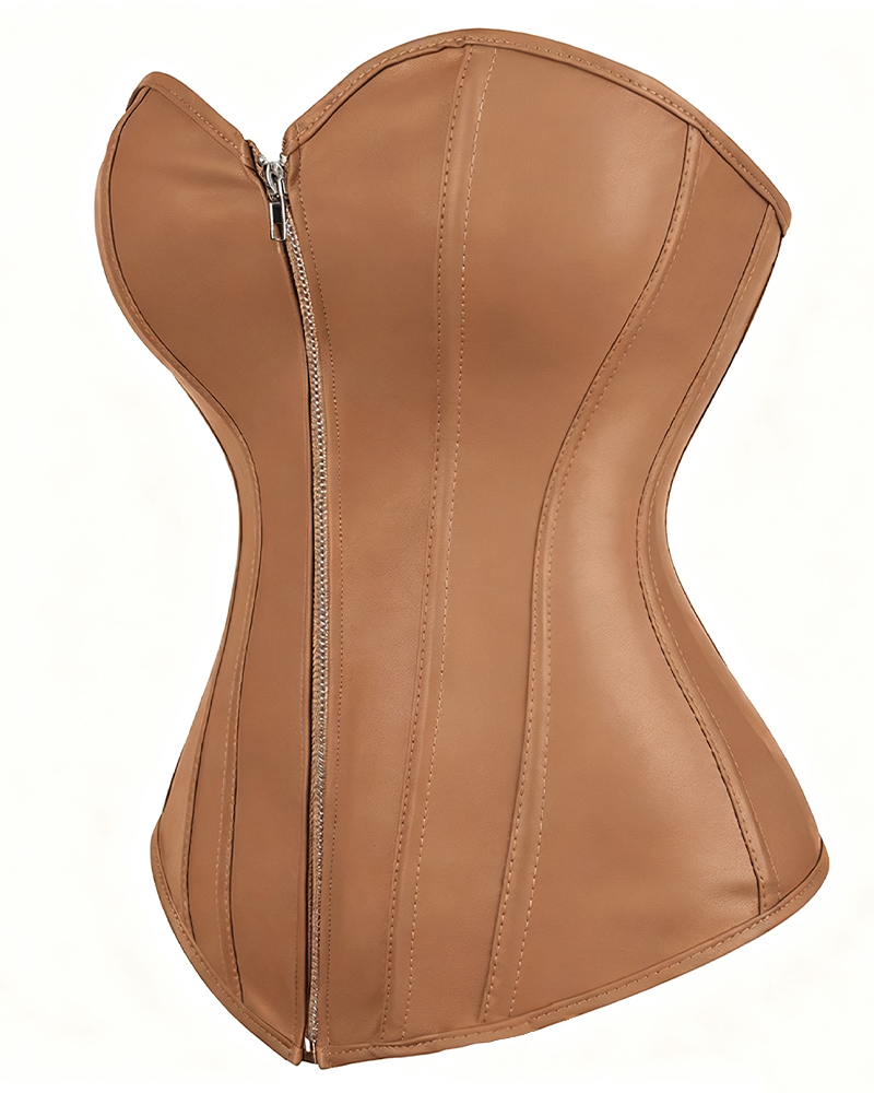 Women's PU Leather Waist-Cinching Corset