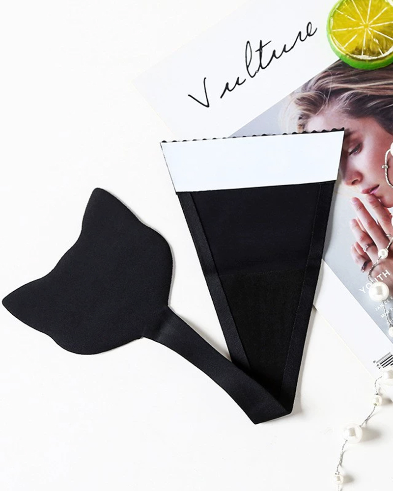 Sexy Reusable Silicone Self-Adhesive T-Back Panties-Curvy-Faja