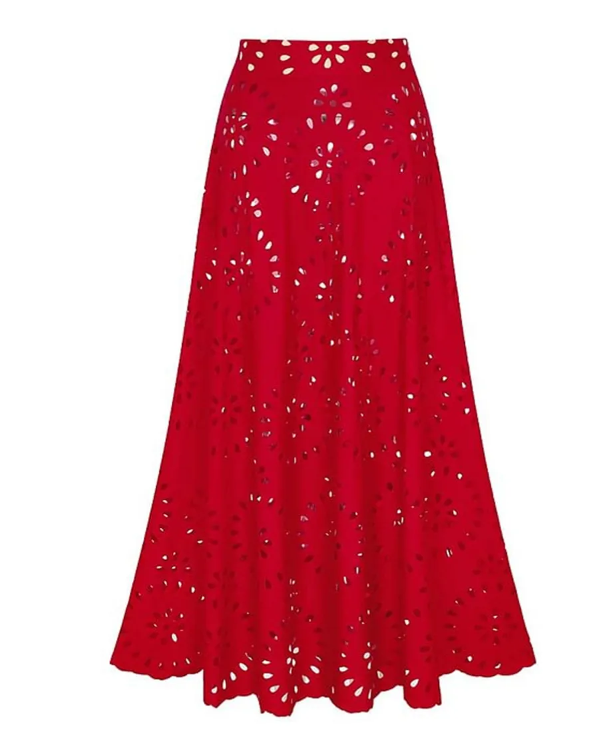 Flower Hollow One Piece Swimsuit and Skirt-Curvy-Faja