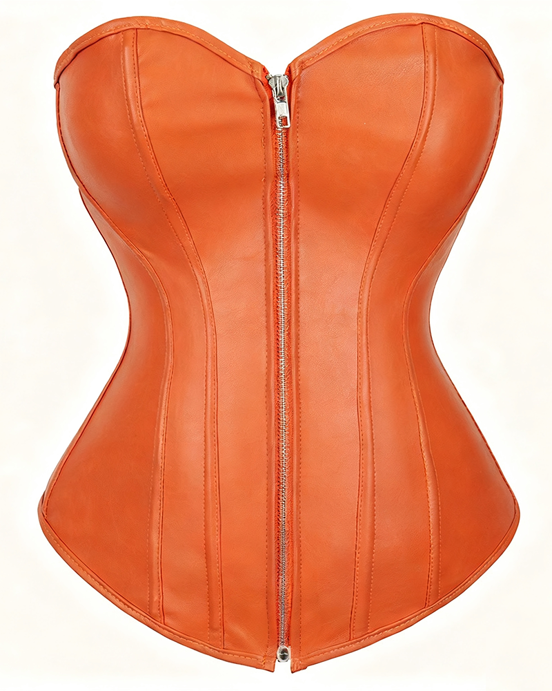 Women's PU Leather Waist-Cinching Corset