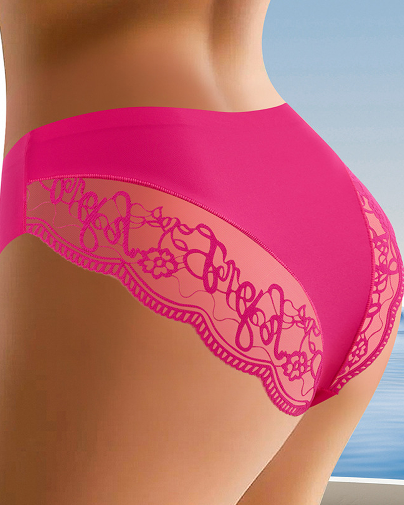 Patchwork Lace Sexy Triangle Panties