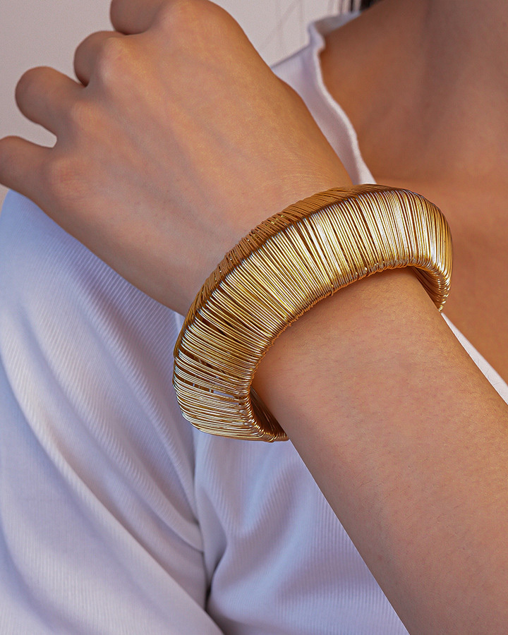 Wrap Cuff Bracelet-Curvy-Faja