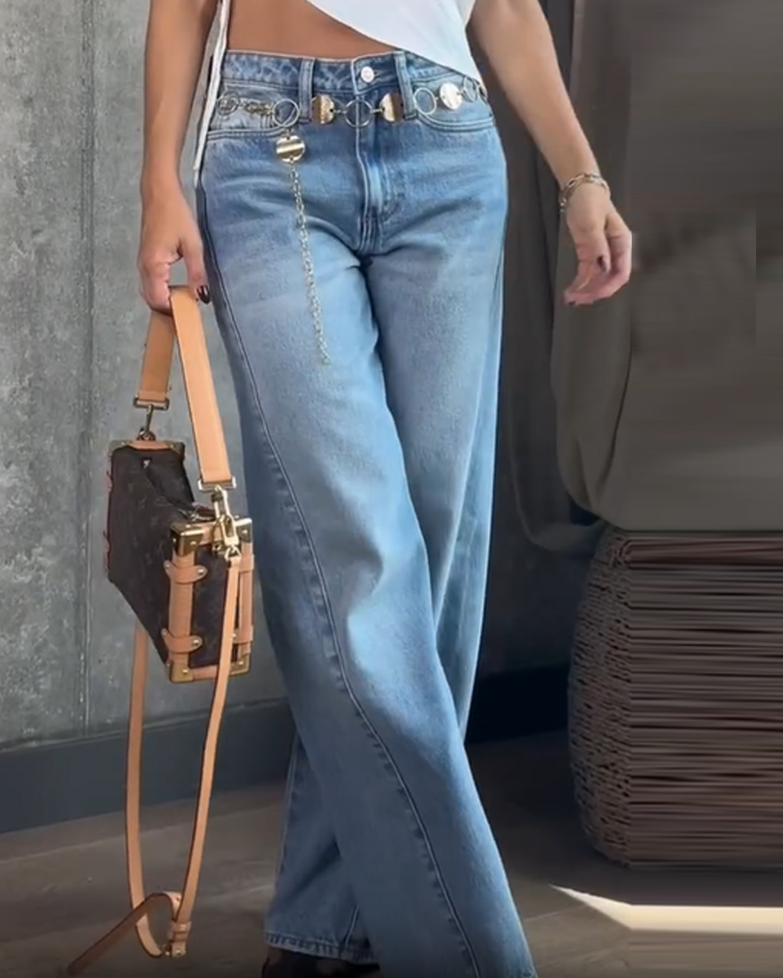 Three-Dimensional Tailoring Washed Jeans (Pre-Sale)