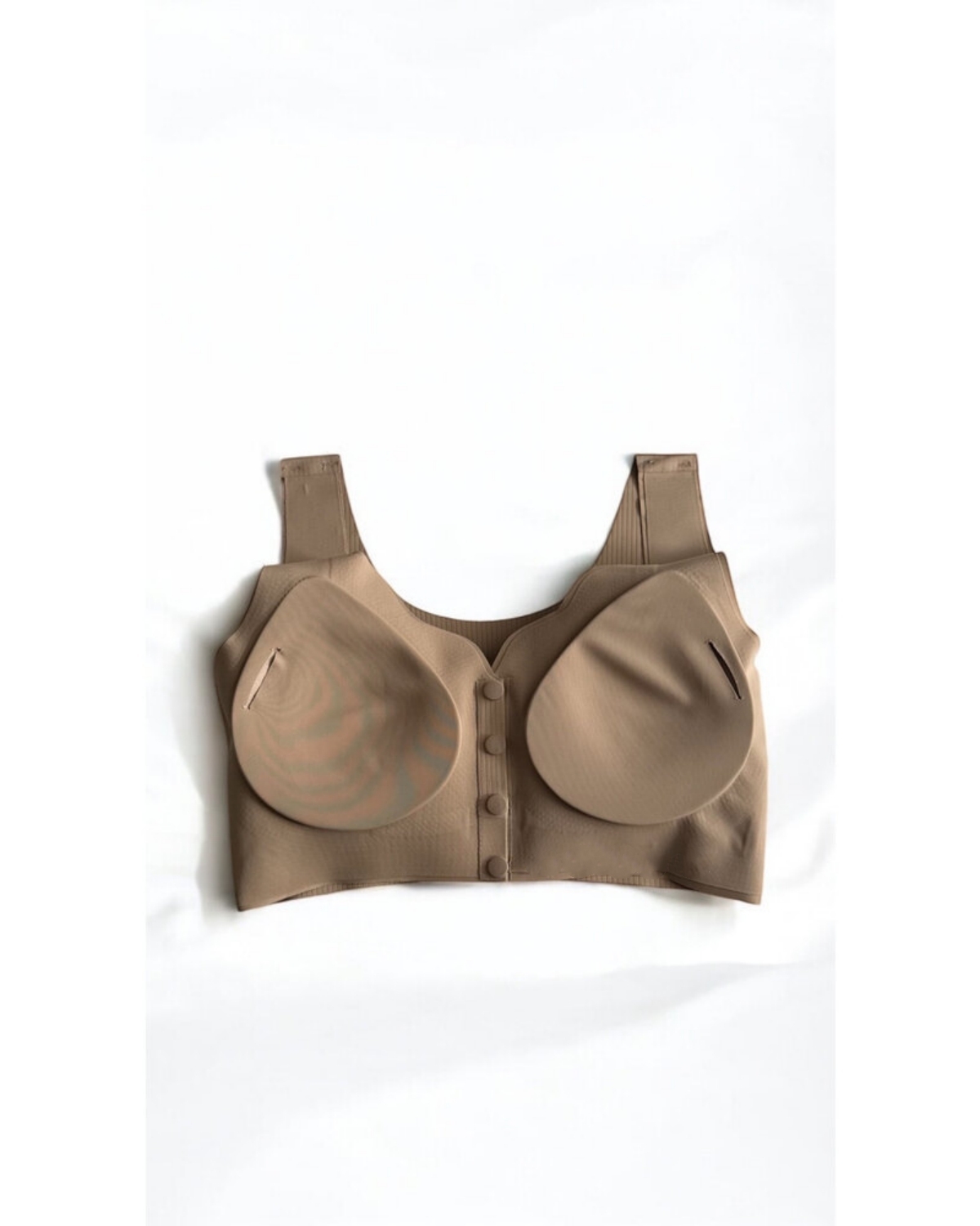 Laser Illusions Buttoned Bra-Curvy-Faja