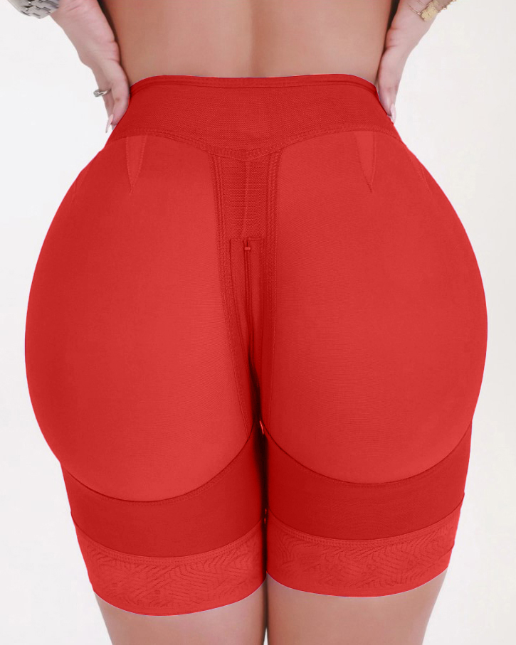 High Waist Hourglass Shaping Shorts-Curvy-Faja