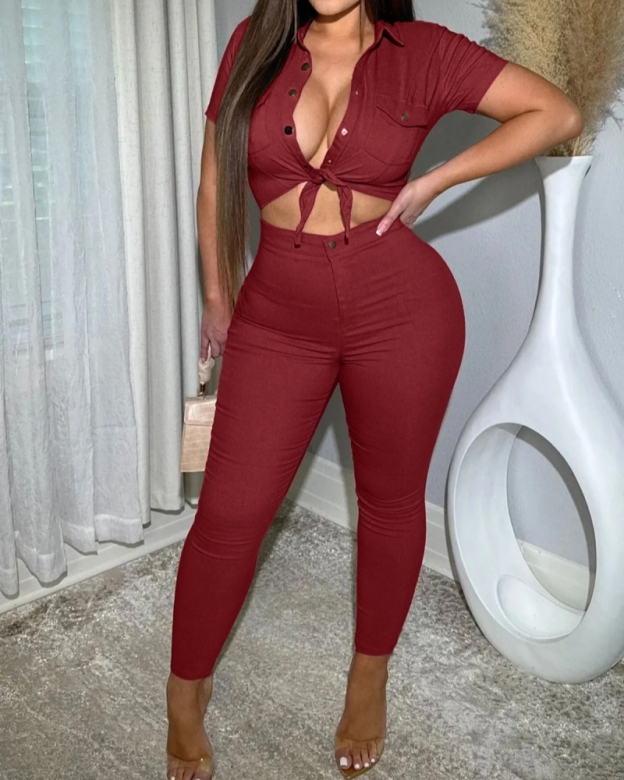 Light Denim Jumpsuit