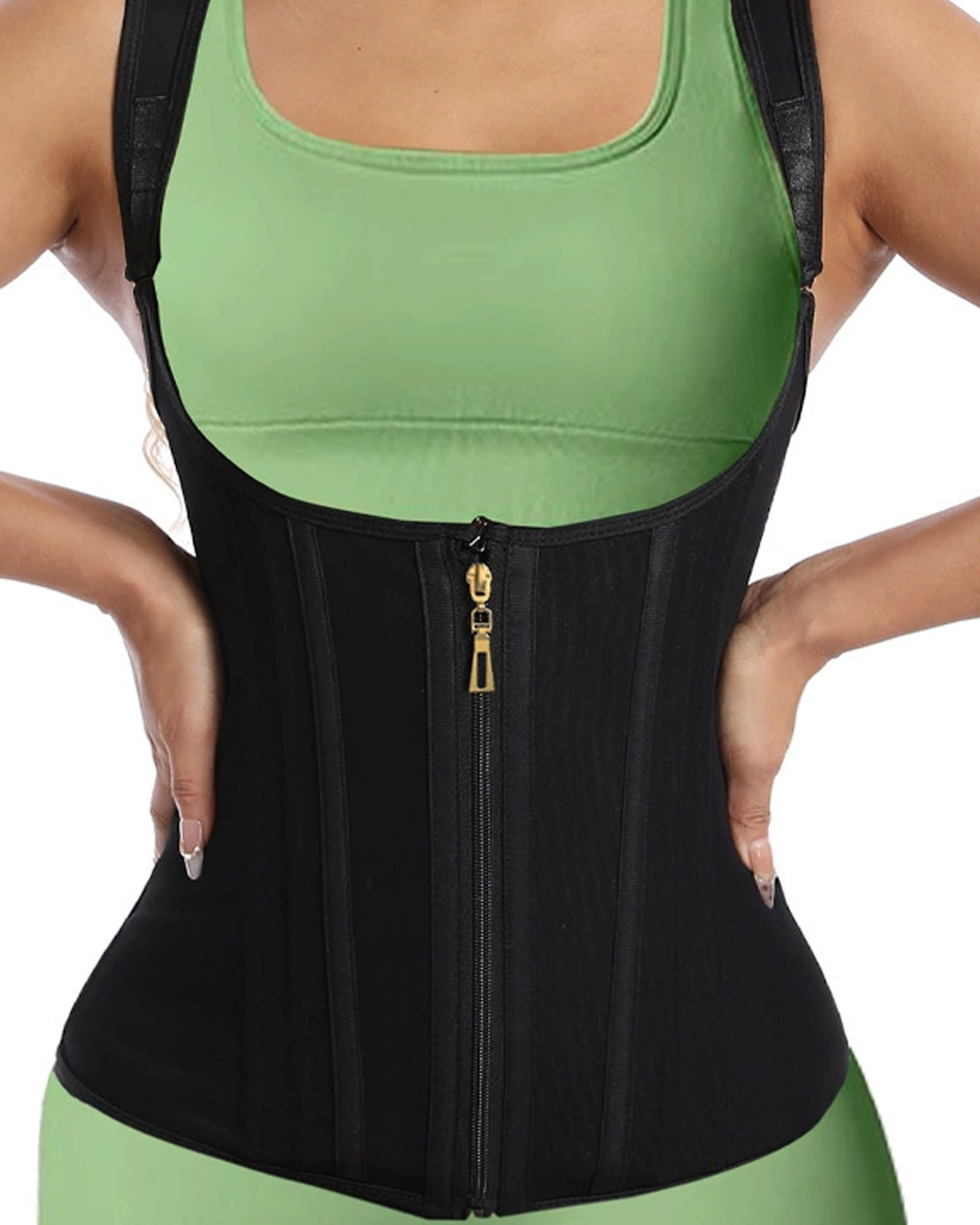 Mesh Steel Boned Sweat-Proofing Waist Shaping Corset