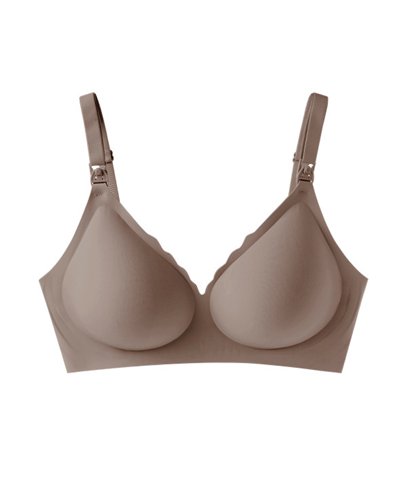Jelly Support Comfort Seamless Wire-Free Maternity Nursing Bra