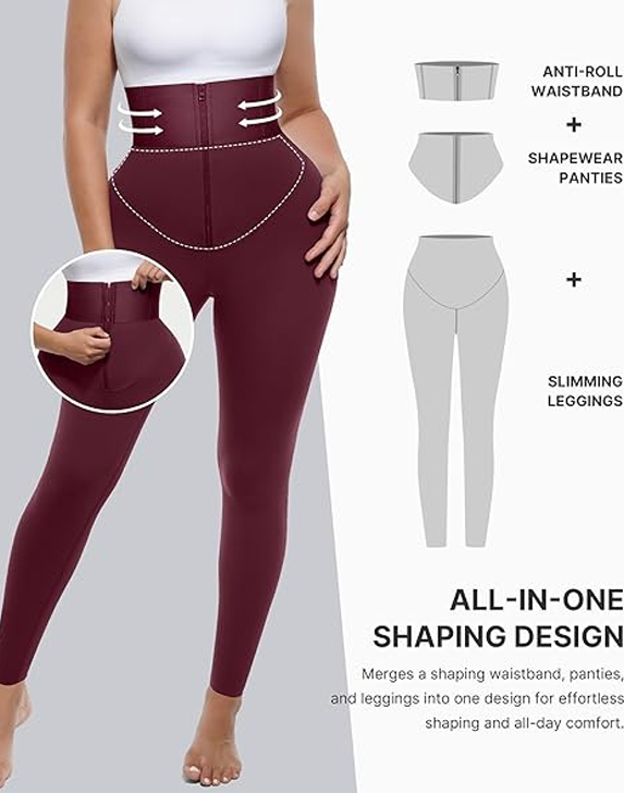 High Waisted Slimming Non See Through Compression Pants (Pre-Sale)