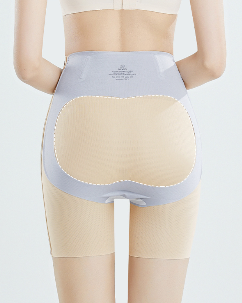 Seamless High-Waisted Shaping Shorts For Tummy Control And Hip Lifting