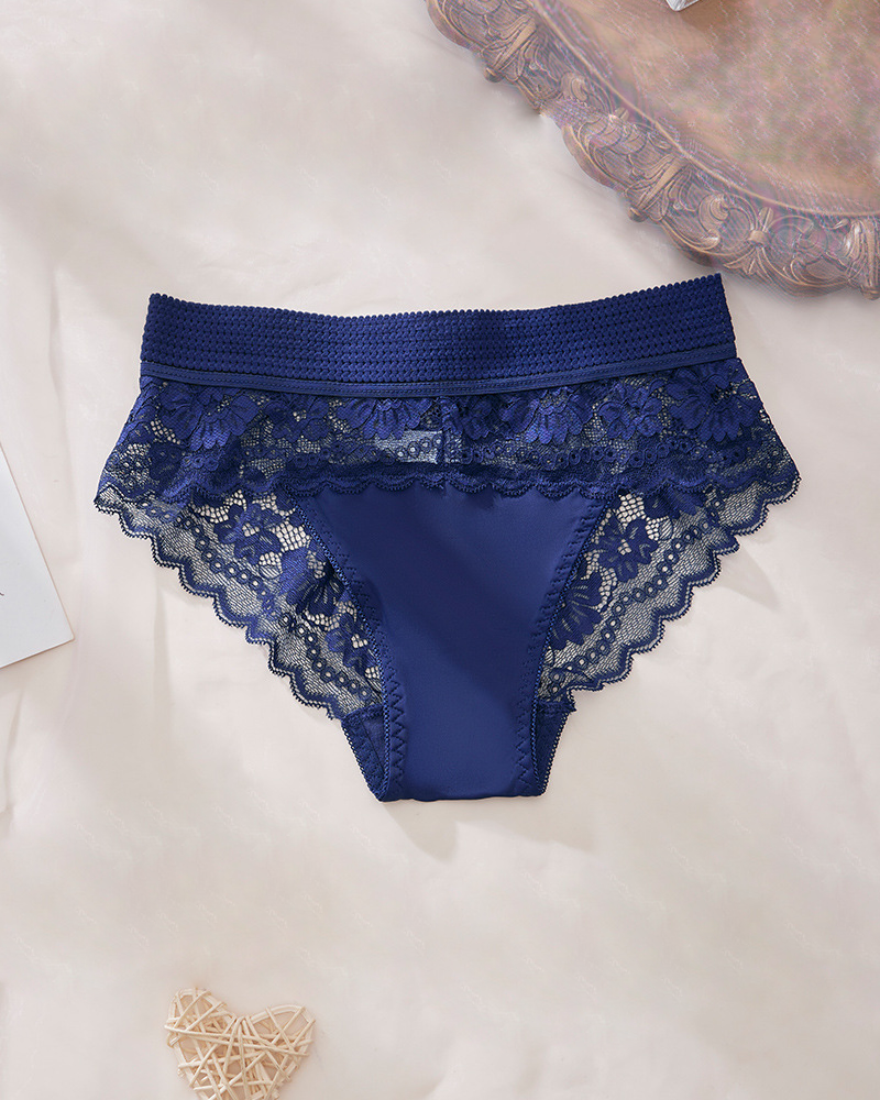 Mesh Breathable High-Waisted Triangle Briefs