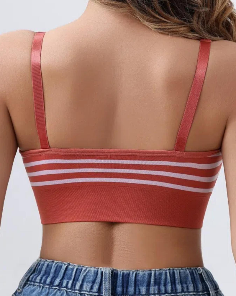 Adjustable Shoulder Straps Seamless Double-Layer Soft Support Nursing Bra