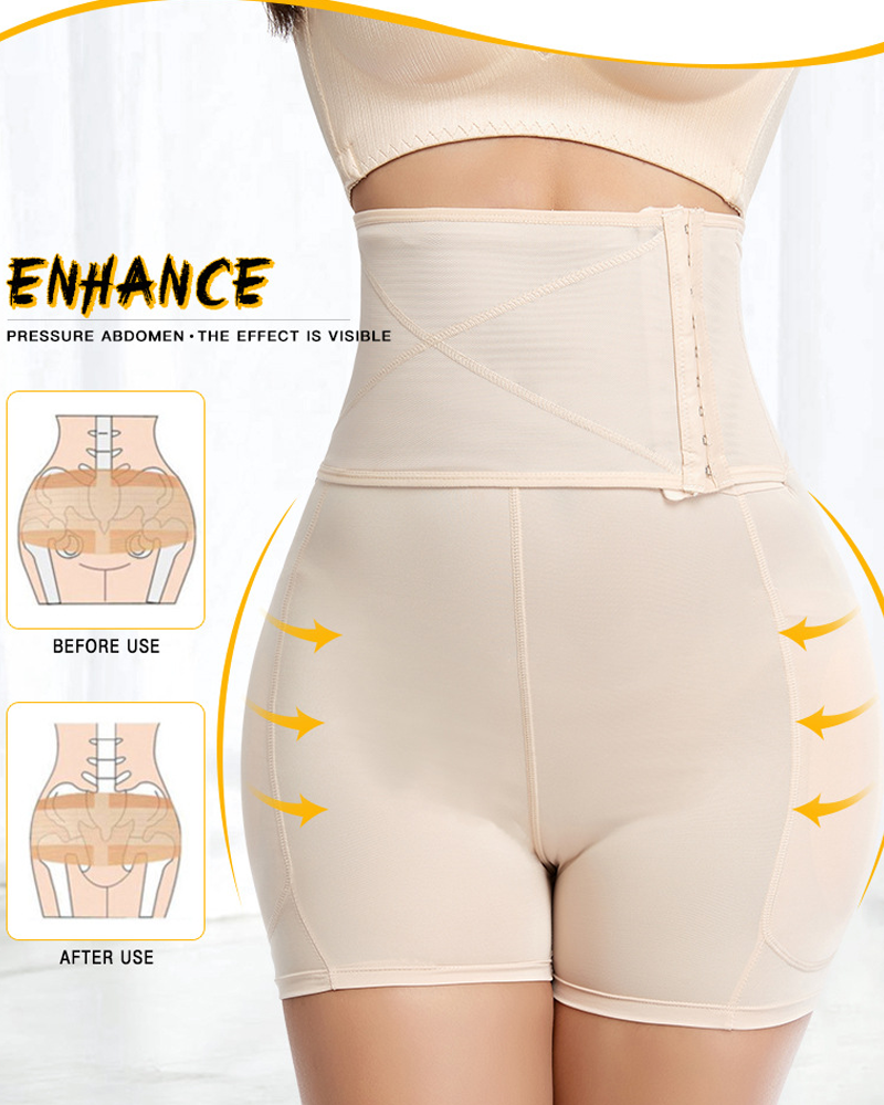 Buttock-Enhancing Hip-Lengthening Padded Waist-Slimming And Tummy-Cinching Shaping Pants