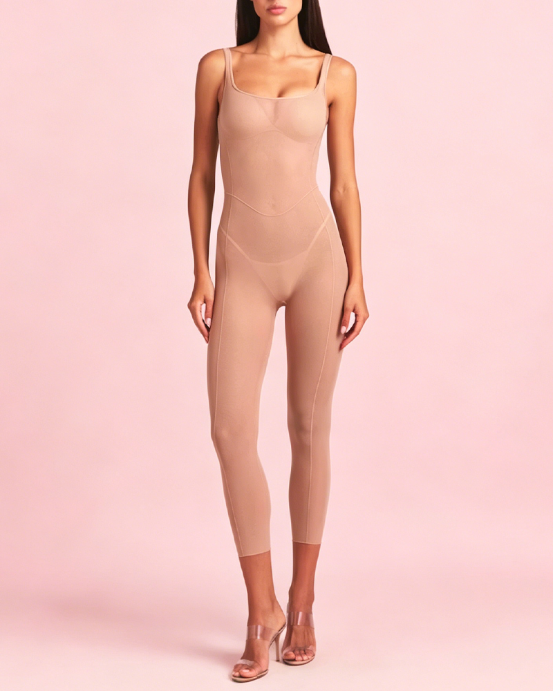 Summer Breathable High Compression Mesh Full-Body Shaping Bodysuit（Pre-Sale）