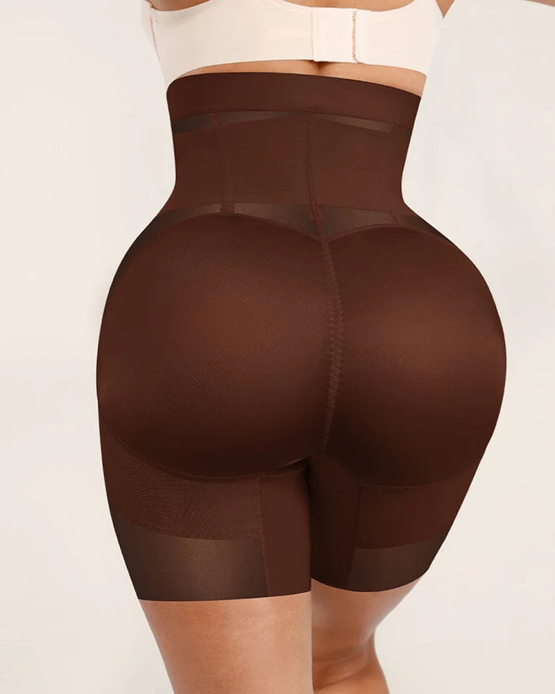 Breathable Mesh High-Waisted Shaping Shorts With Tummy Control And Hip Lift (Pre-Sale)