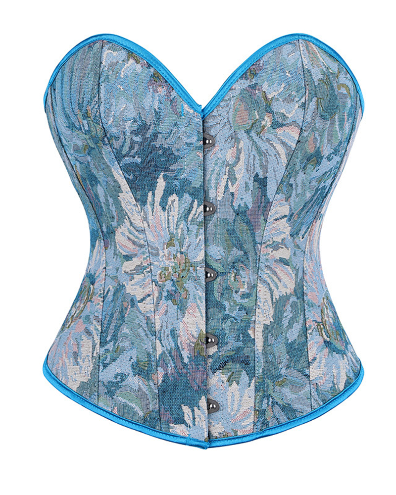 Retro Shaping Push-Up Fishbone Corset