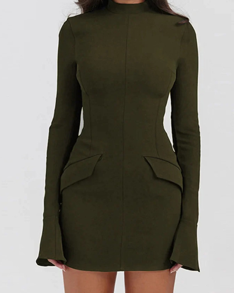 Elegant Long-Sleeved Dress